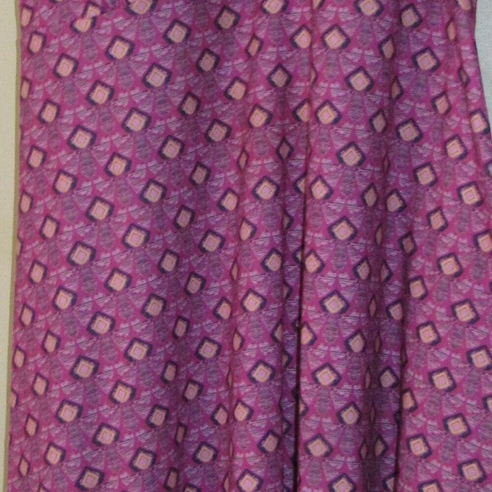 Prana Cali Pink Purple Printed Racerback Dress With Built In Shelf Padded Bra - Picture 5 of 5